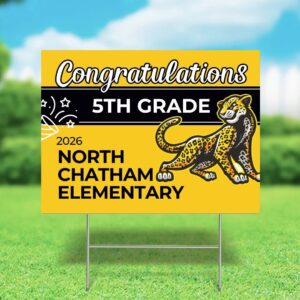 North Chatham 2026 5th Grade Yard Sign