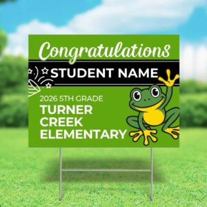 Turner Creek 2026 5th Grade Yard Sign (Customizable)