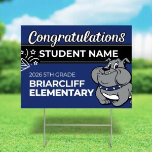 Briarcliff 2026 5th Grade Yard Sign (Customizable)