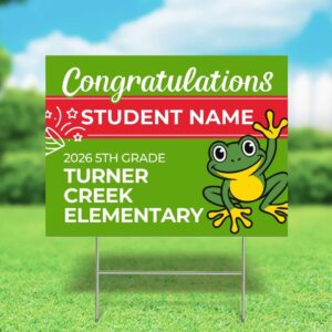 Turner Creek 2026 5th Grade Yard Sign (Customizable)