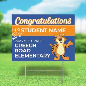 Creech Road 2026 5th Grade Yard Sign (Customizable)