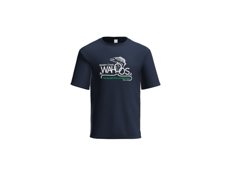 Wahoos Performance Fish Logo Tee - Image 2